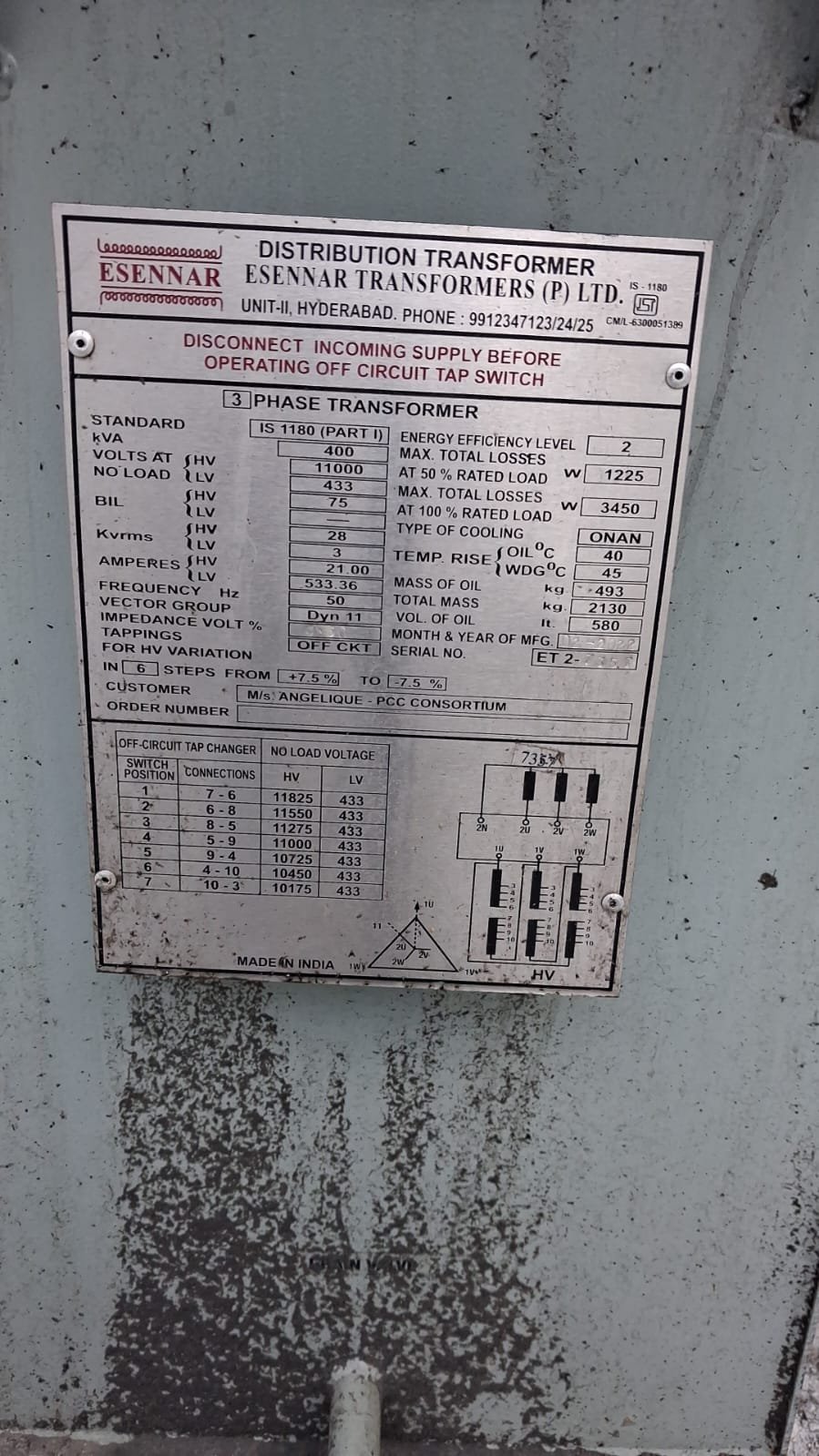 400 KVA Esennar
